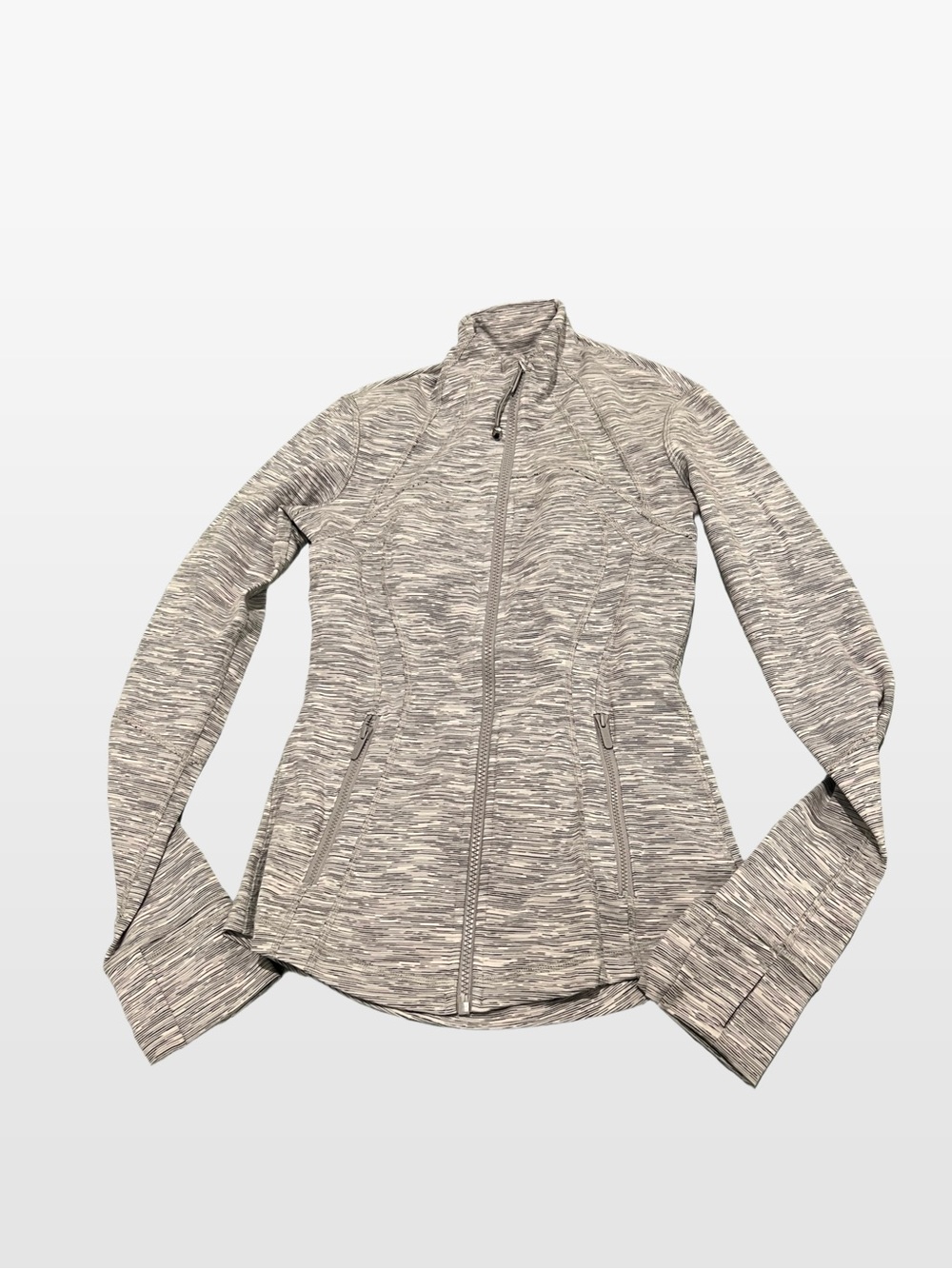 lululemon athletica Light Heather Gray Full-Zip Utility Jacket - Picture 1 of 2